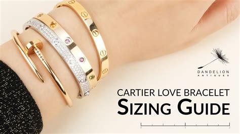 cartier bracelet sizes|Cartier love bracelet size guide.